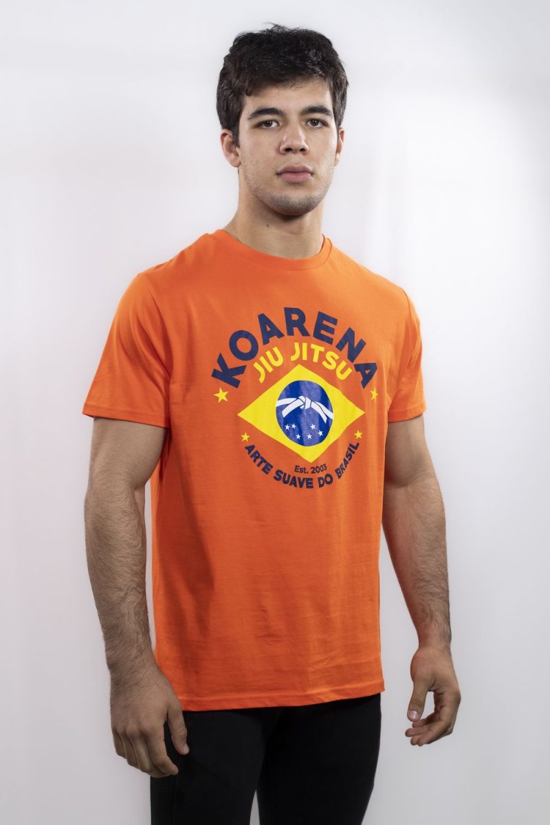 KOARENA Arte Suave T-Shirt Naranja - Imagen 3