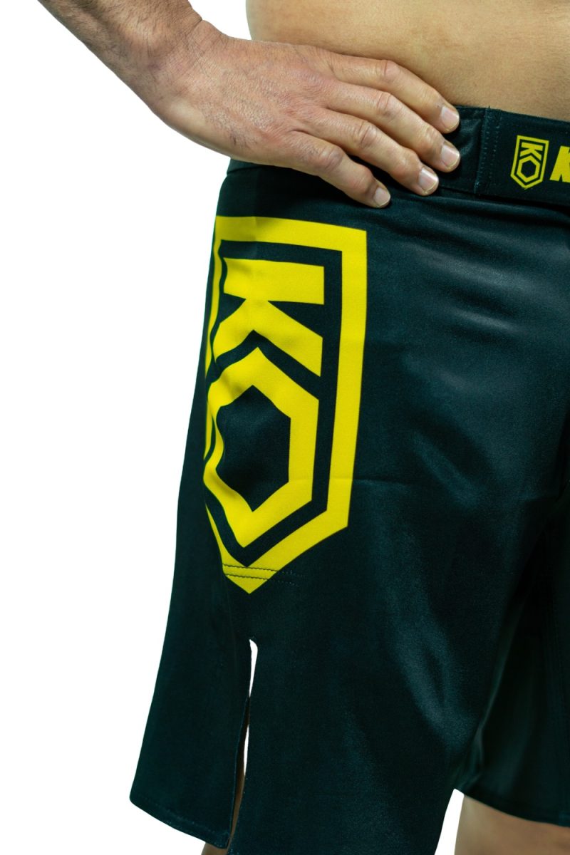 KOARENA Jiu Jitsu Brazilian Flag Shorts Negro - Imagen 3