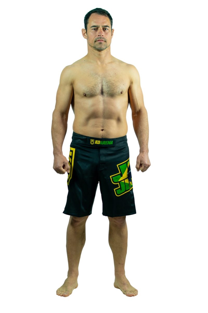 KOARENA Jiu Jitsu Brazilian Flag Shorts Negro