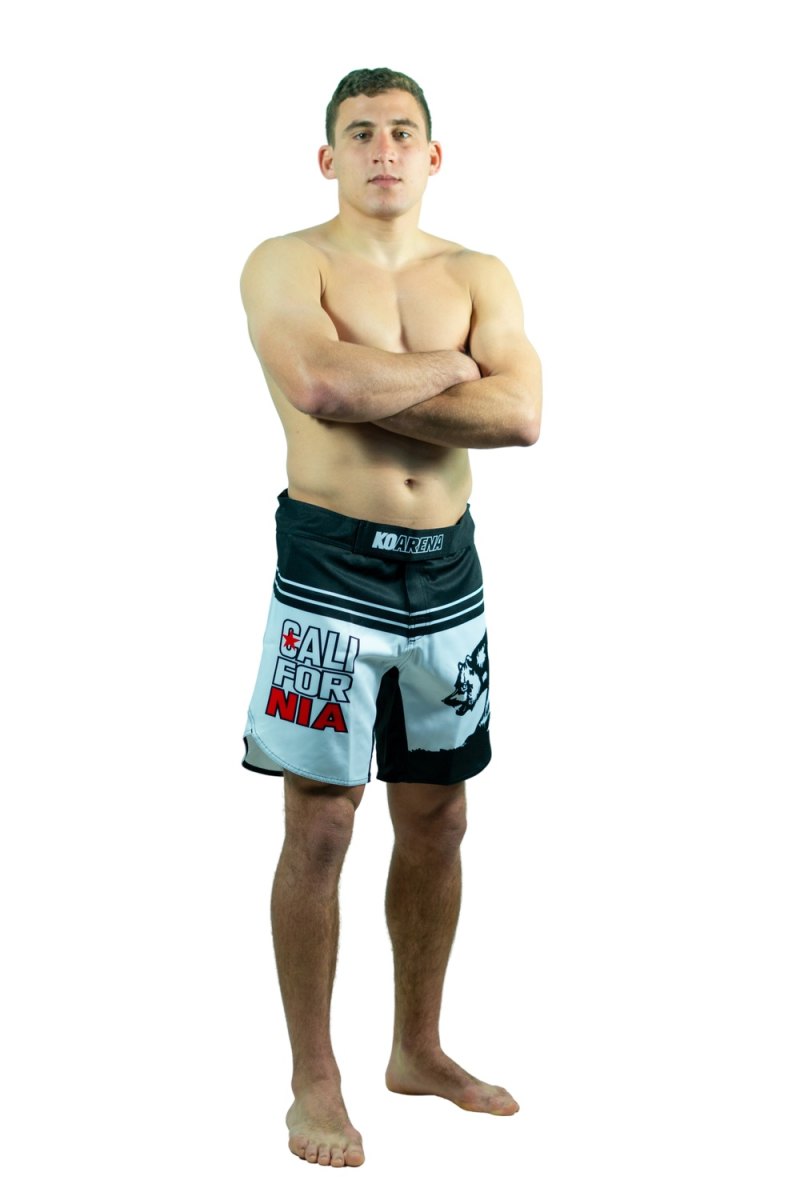 KOARENA Cali Bear Fight Shorts Blanco - Imagen 8
