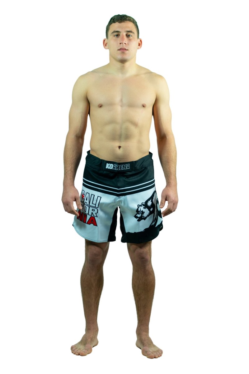 KOARENA Cali Bear Fight Shorts Blanco - Imagen 7
