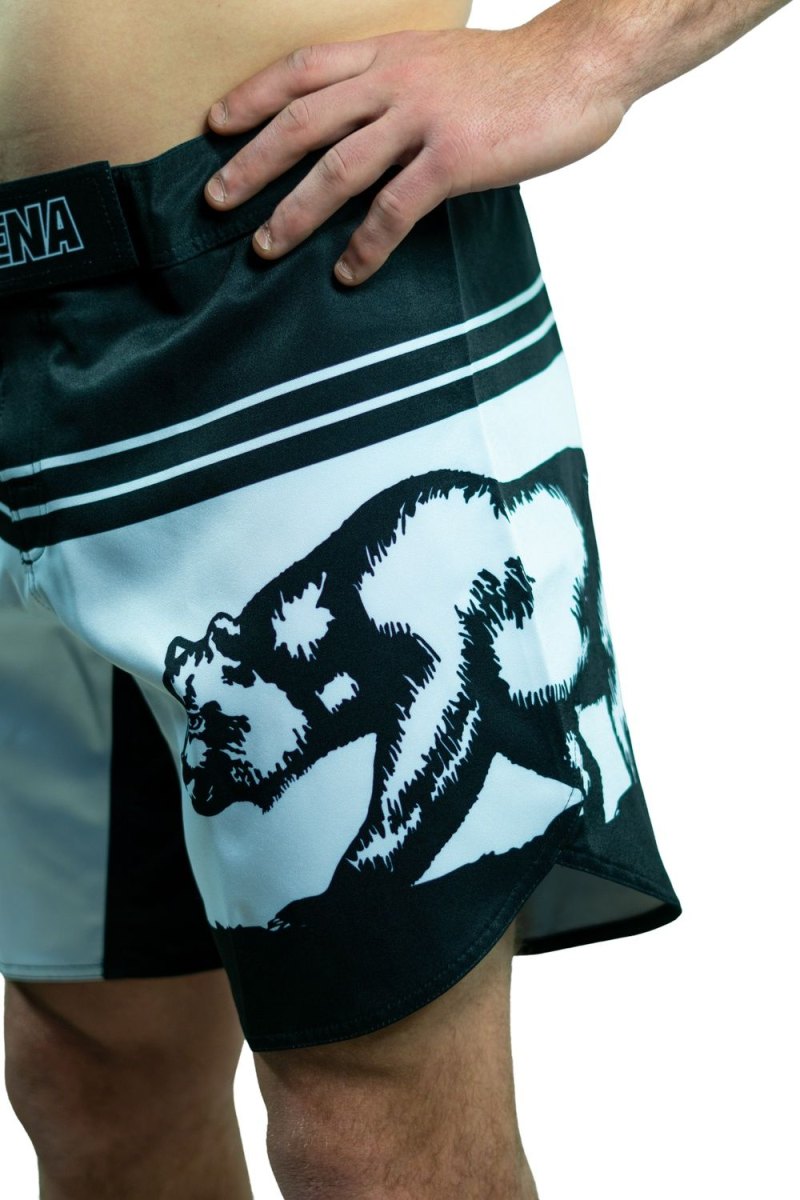 KOARENA Cali Bear Fight Shorts Blanco - Imagen 2