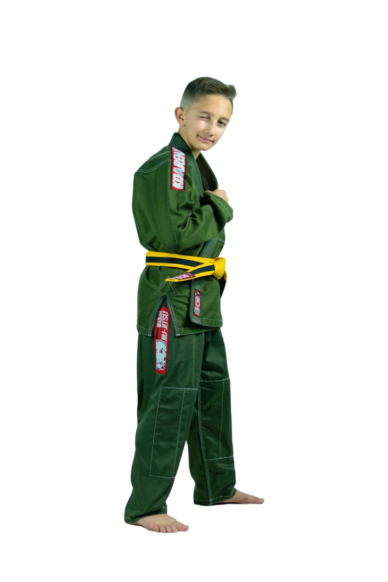 KOARENA Chita V2 Kids BJJ Gi Verde Militar