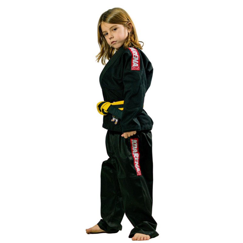 KOARENA Chita V2 Kids BJJ Gi Negro - Imagen 7
