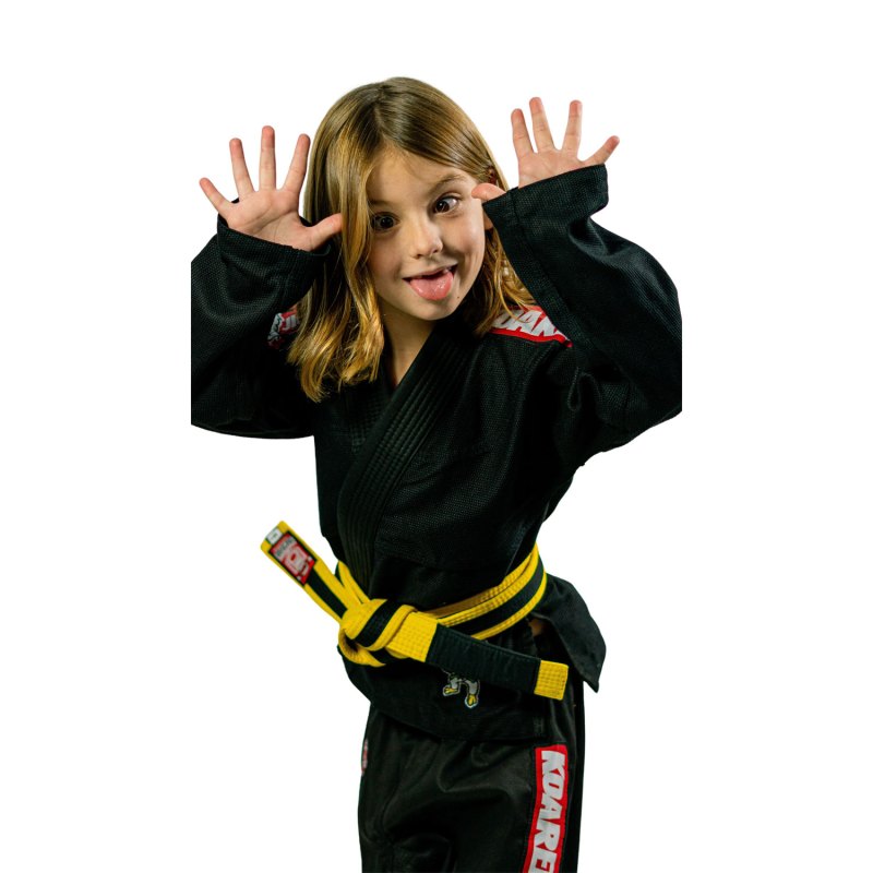 KOARENA Chita V2 Kids BJJ Gi Negro - Imagen 2
