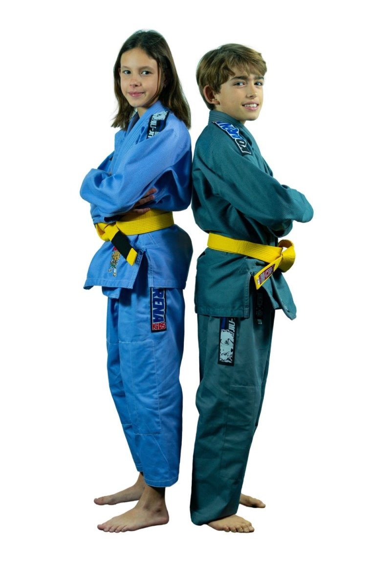 KOARENA Chita V2 Kids BJJ Gi Gris - Imagen 10