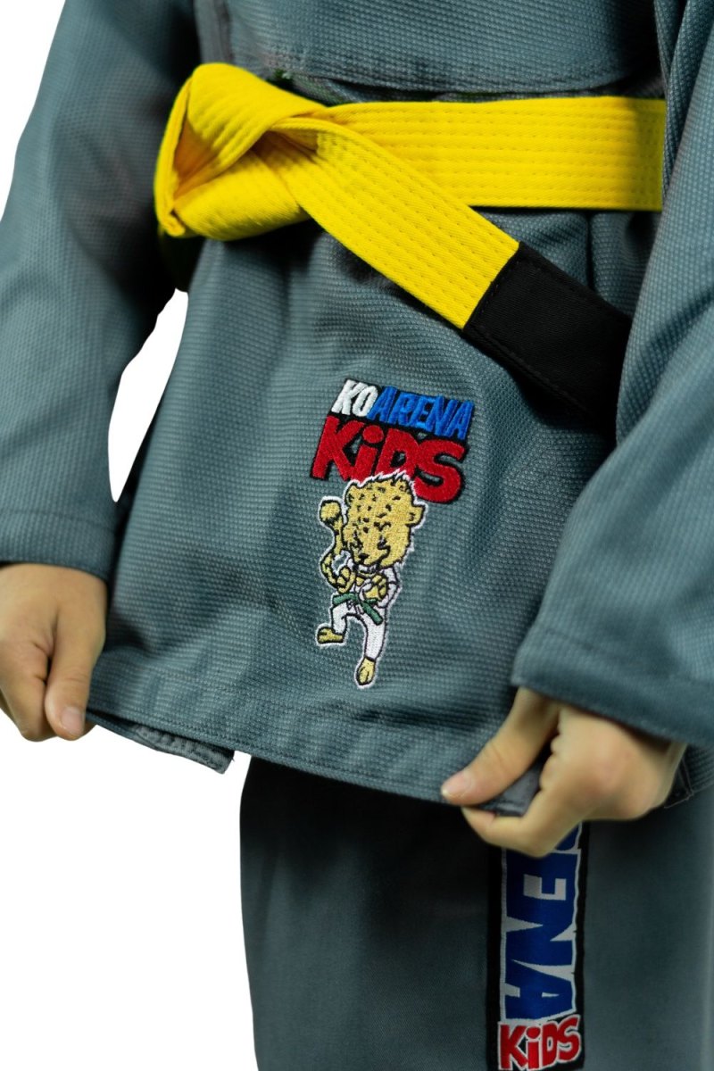 KOARENA Chita V2 Kids BJJ Gi Gris - Imagen 9