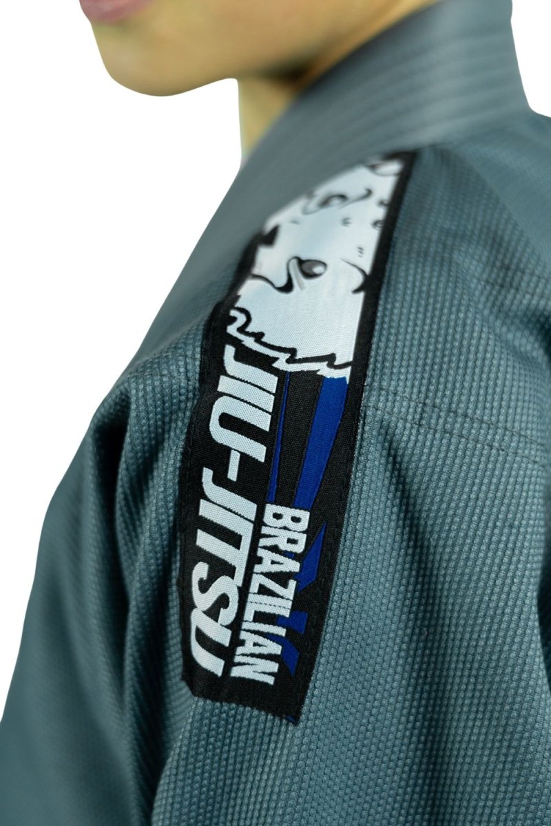 KOARENA Chita V2 Kids BJJ Gi Gris - Imagen 8