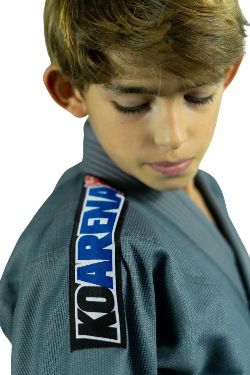 KOARENA Chita V2 Kids BJJ Gi Gris - Imagen 6