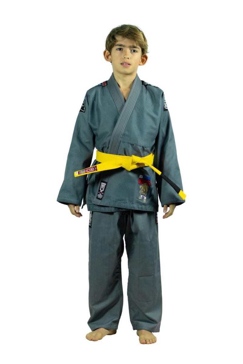 KOARENA Chita V2 Kids BJJ Gi Gris - Imagen 4
