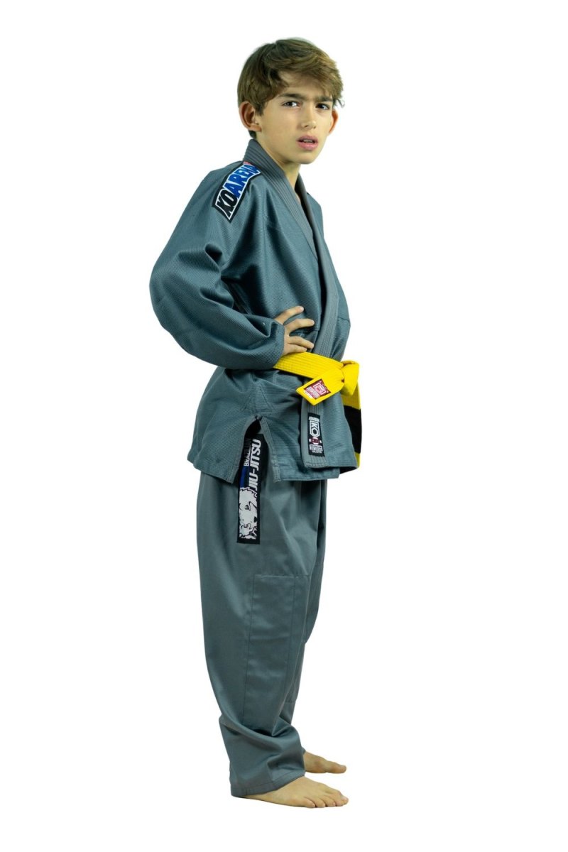 KOARENA Chita V2 Kids BJJ Gi Gris - Imagen 2
