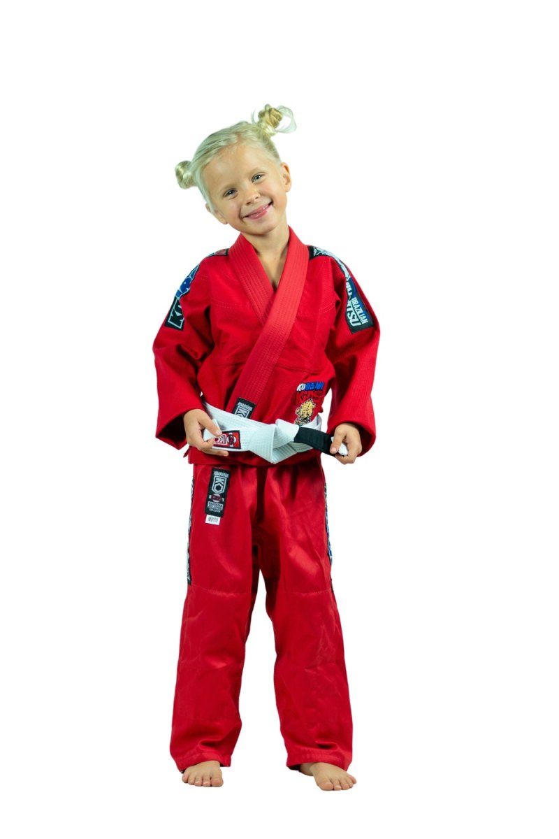 KOARENA Chita V2 Kids BJJ Gi Rojo - Imagen 7