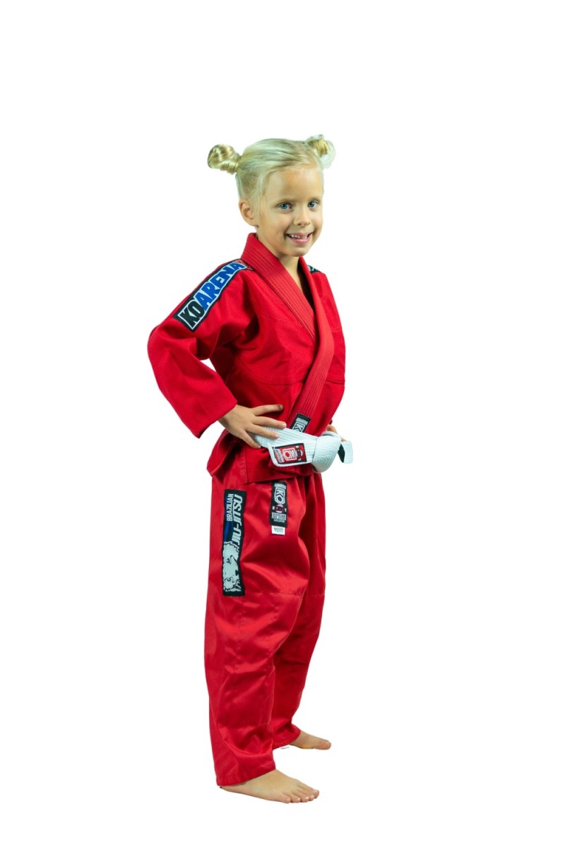 KOARENA Chita V2 Kids BJJ Gi Rojo - Imagen 5