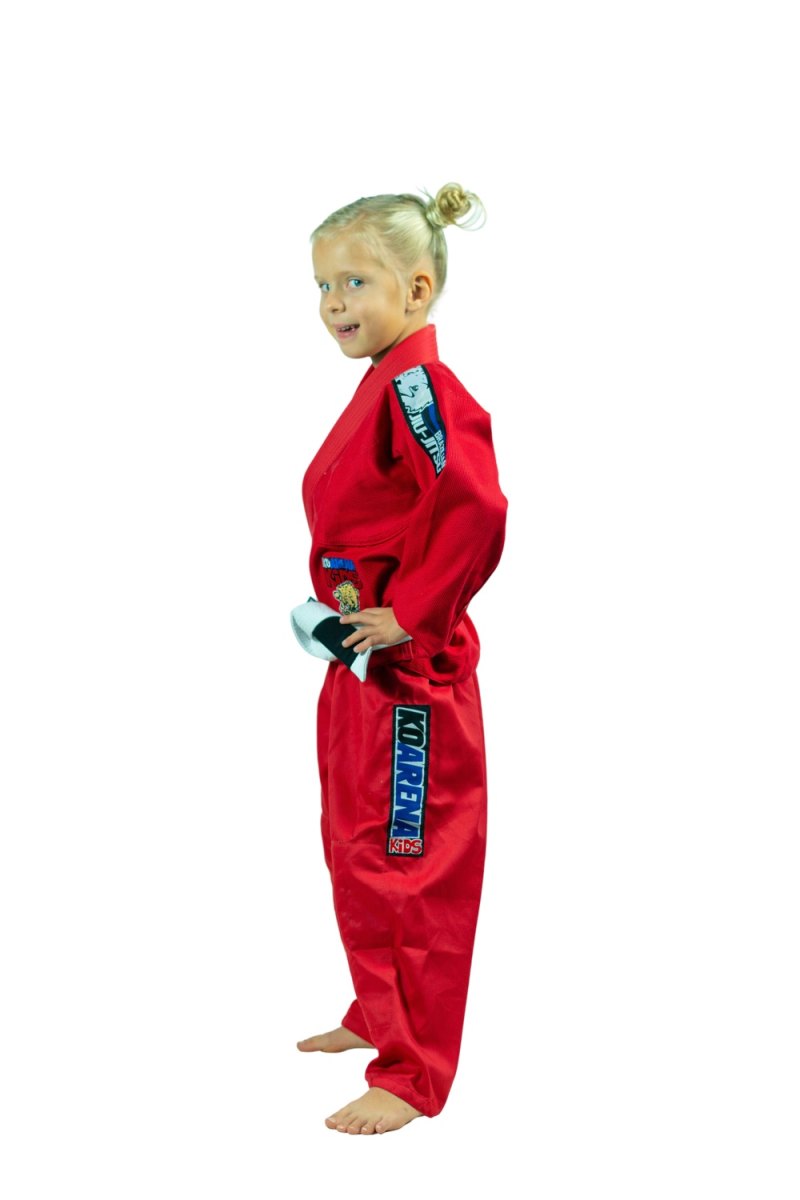 KOARENA Chita V2 Kids BJJ Gi Rojo - Imagen 4