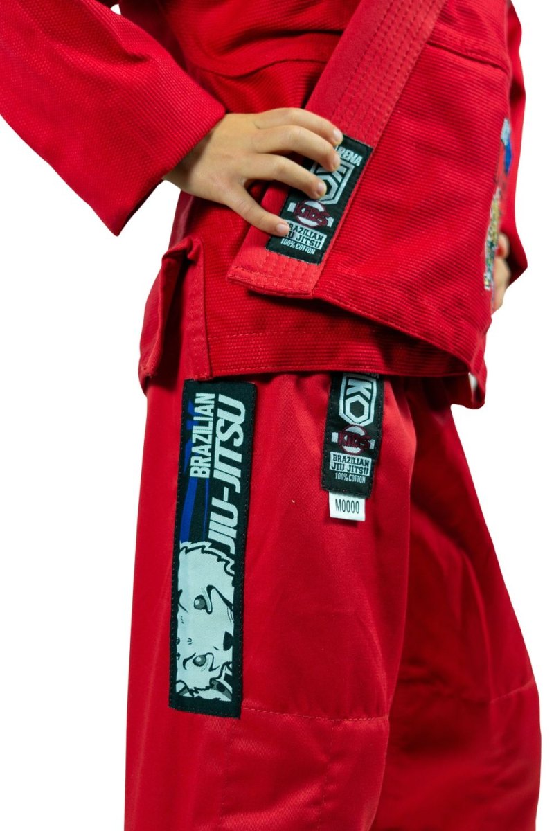 KOARENA Chita V2 Kids BJJ Gi Rojo - Imagen 2