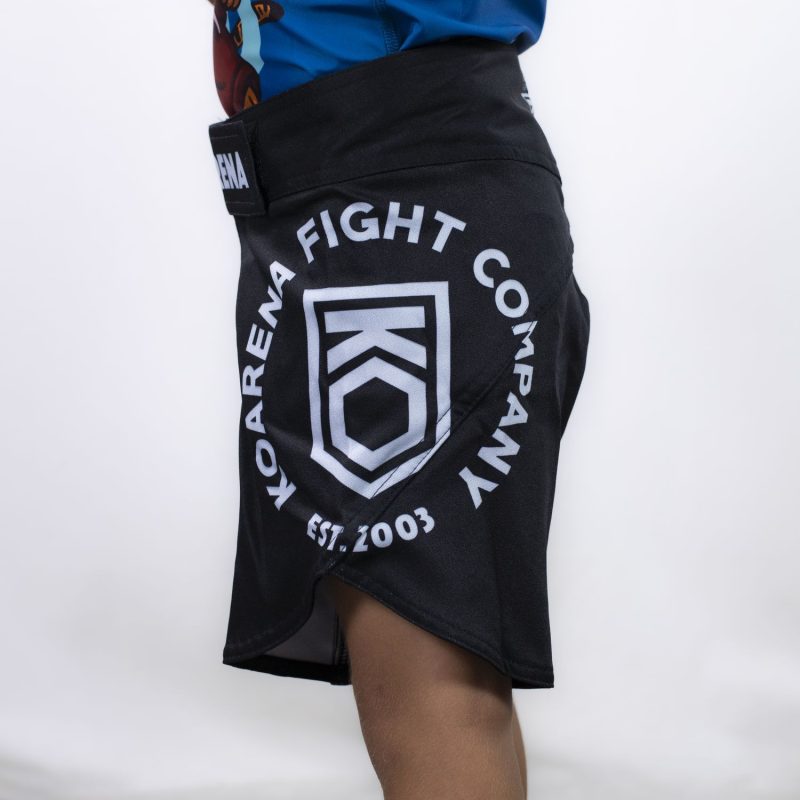 KOARENA Corp Fight Shorts Kids Negro