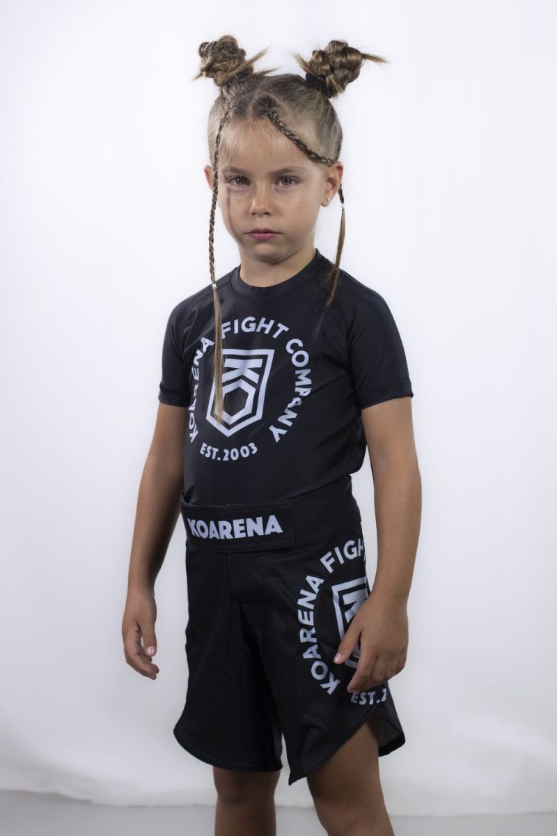 KOARENA Corp Rashguard Kids SS Negro