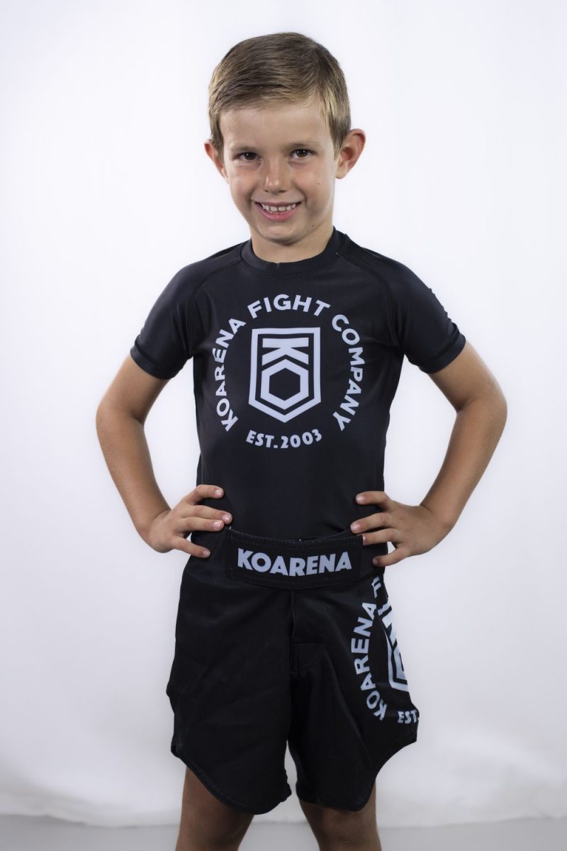 KOARENA Corp Rashguard Kids SS Negro - Imagen 3