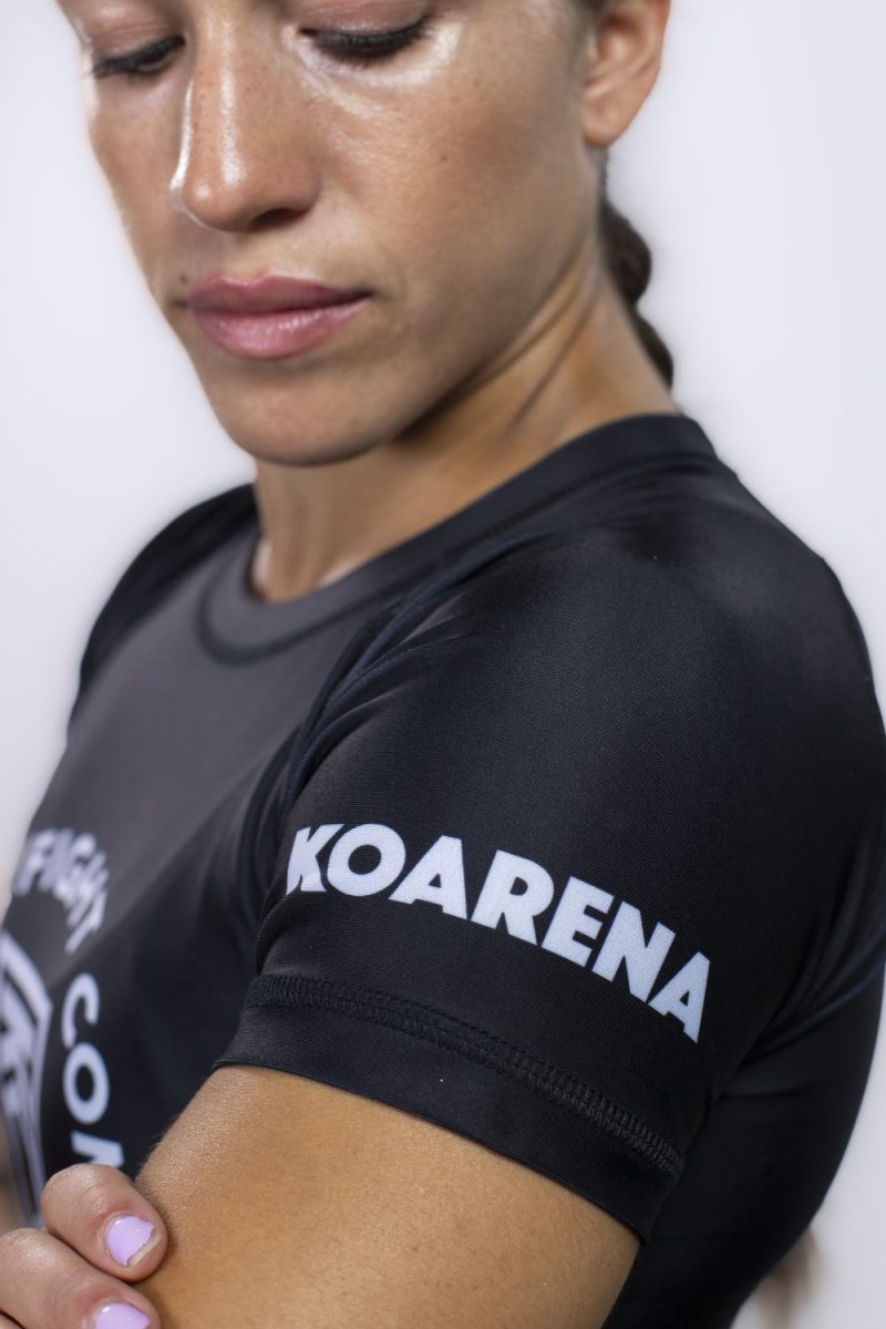 KOARENA Corp Rashguard Woman SS Negro - Imagen 3