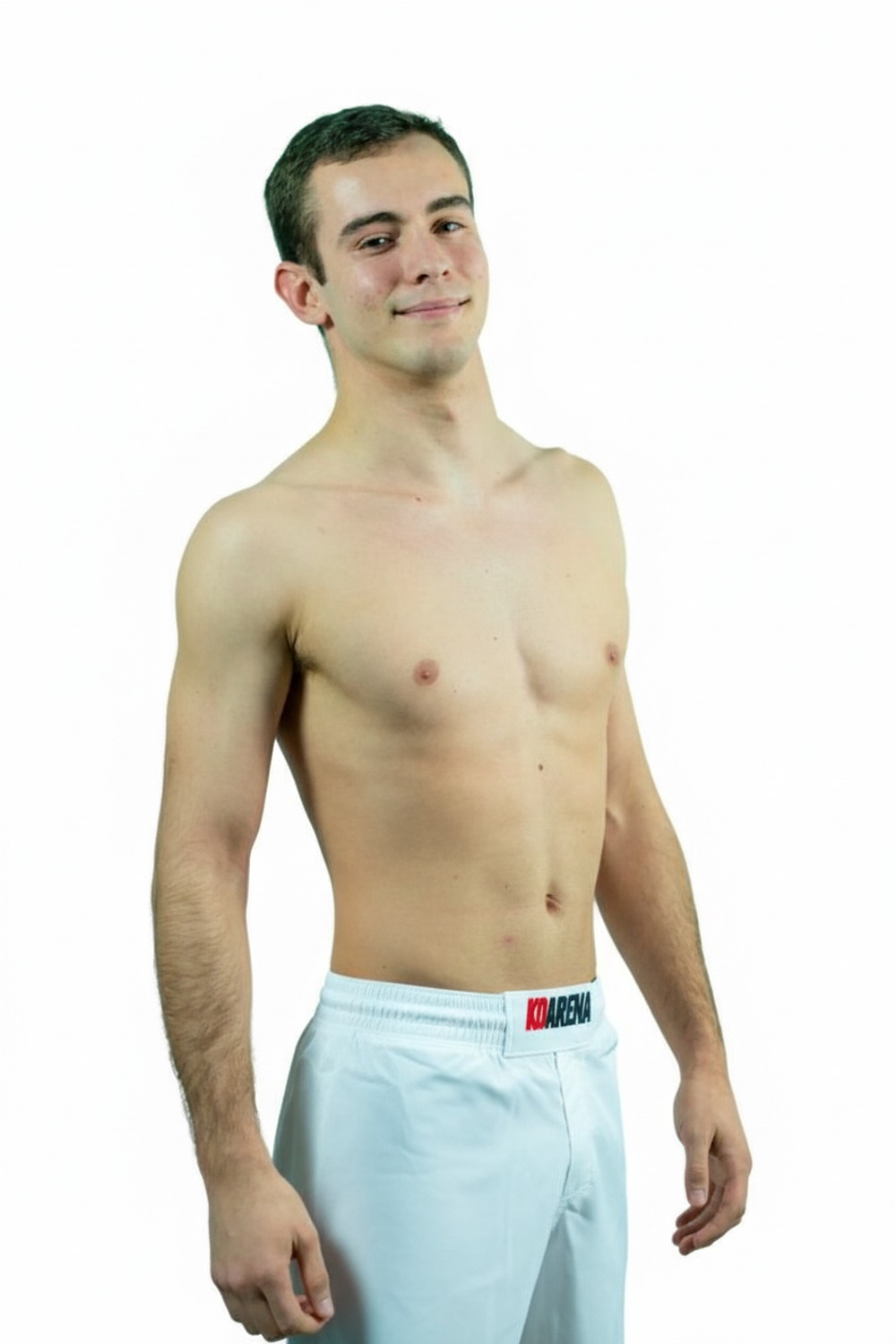 KOARENA Crossbreed Fight Shorts Blanco - Imagen 5