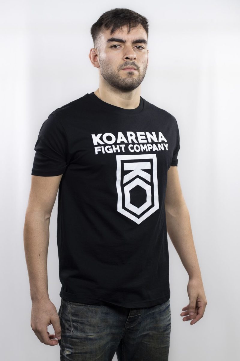 KOARENA Fight Company Logo T-Shirt Negro - Imagen 2