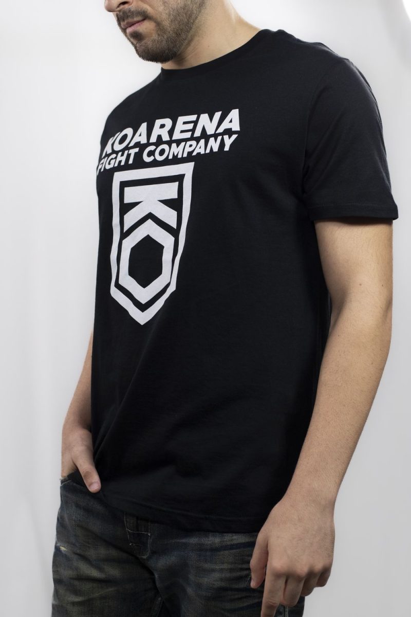 KOARENA Fight Company Logo T-Shirt Negro - Imagen 3