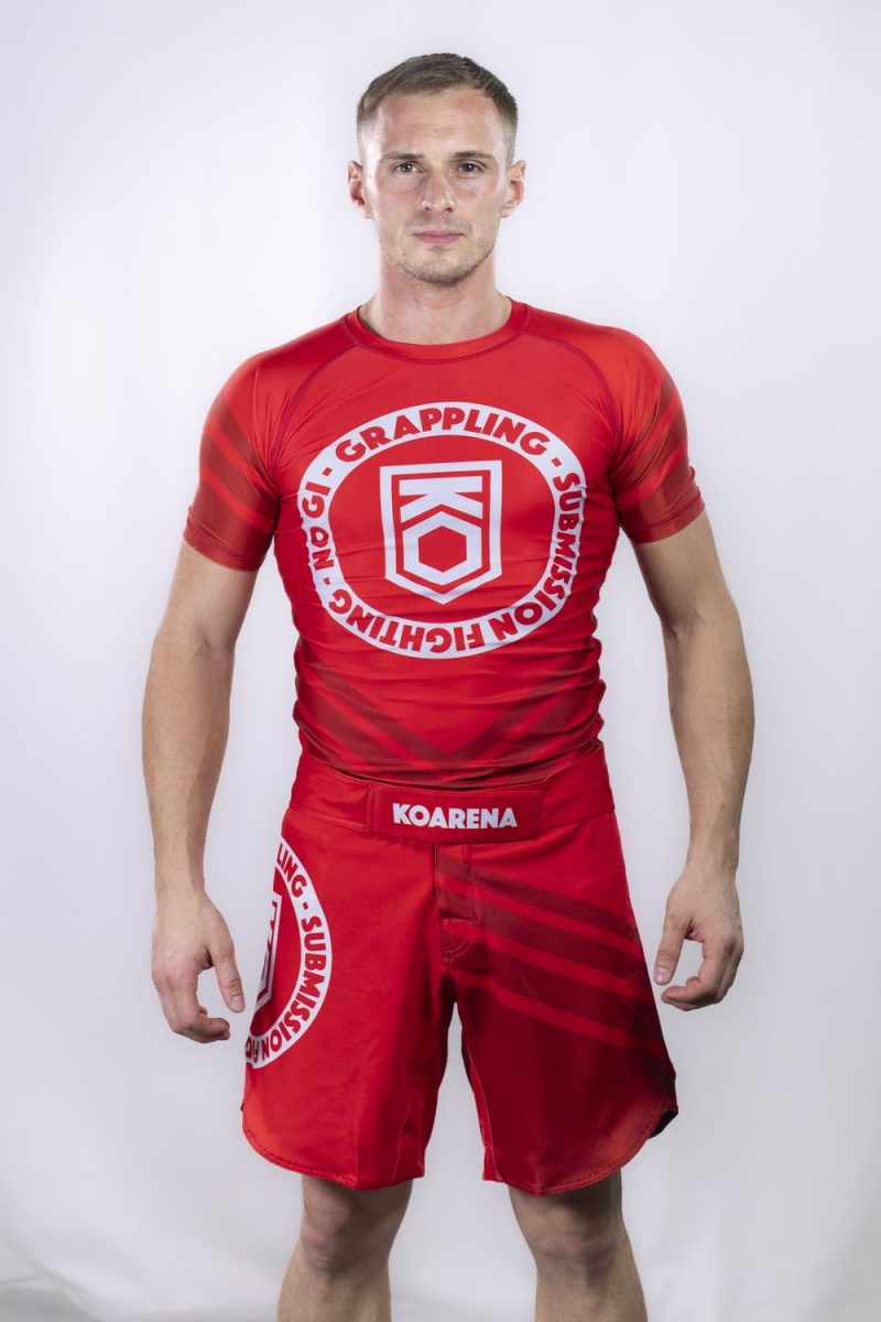 KOARENA Grappling Fight Shorts Rojo