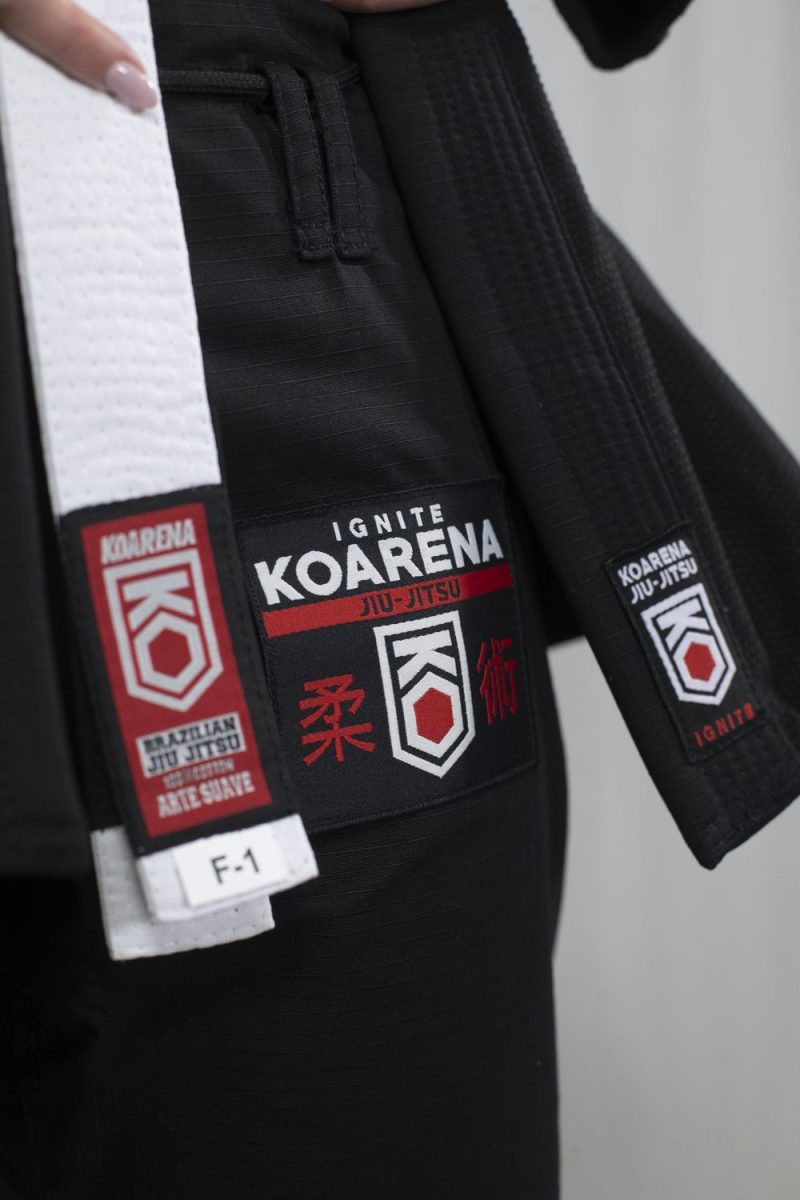 KOARENA Ignite BJJ Gi Mujer Negro - Imagen 7