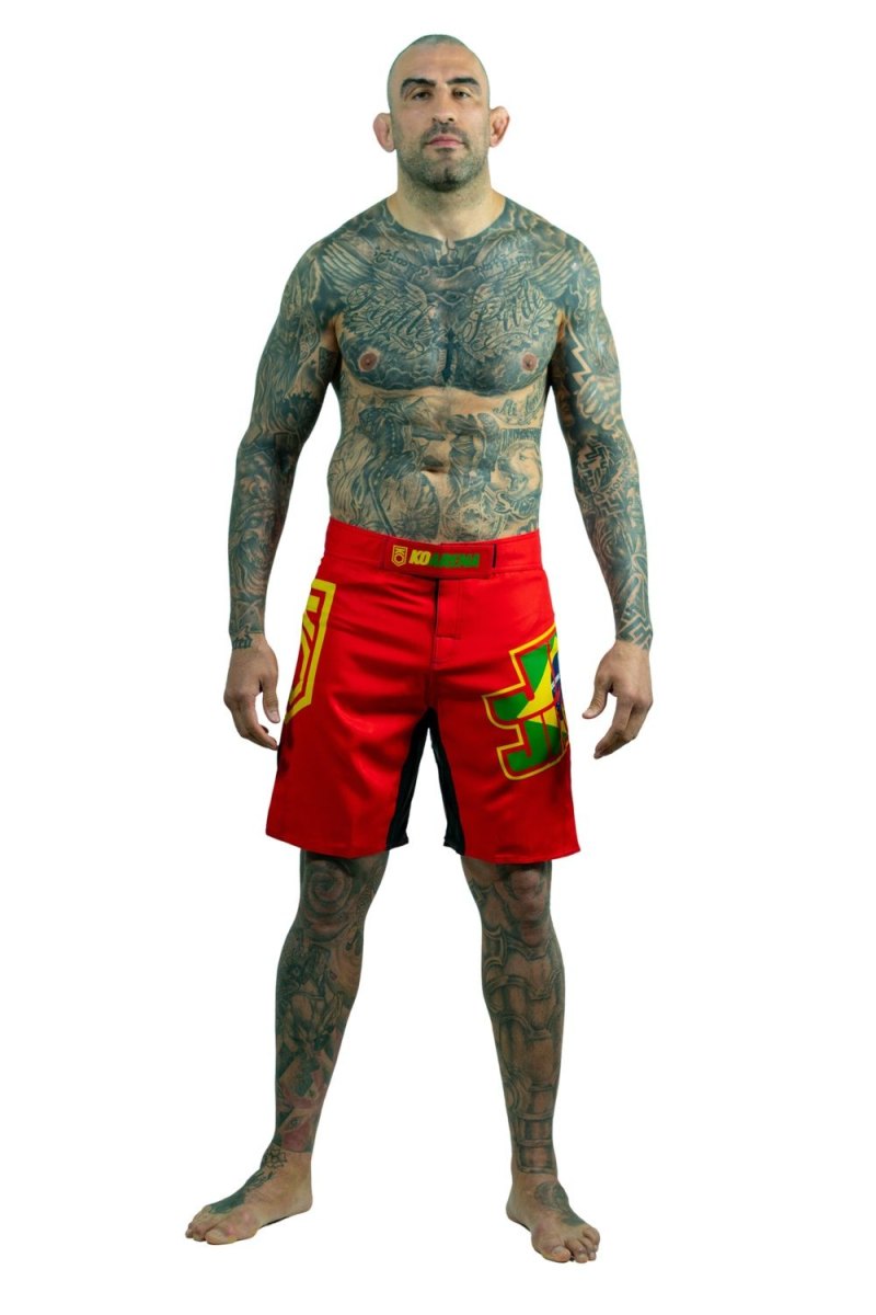KOARENA Jiu Jitsu Brazilian Flag Shorts Rojo - Imagen 8
