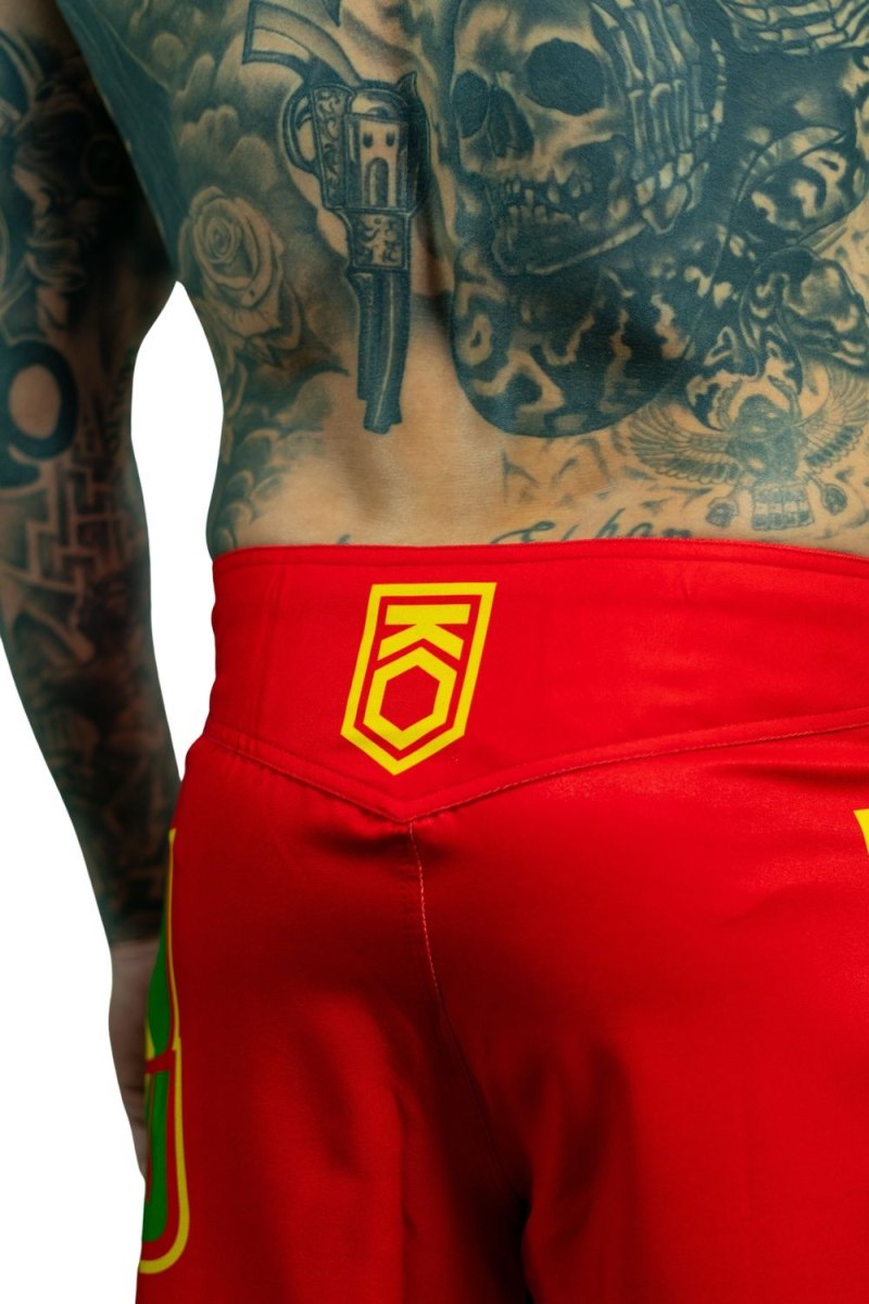 KOARENA Jiu Jitsu Brazilian Flag Shorts Rojo - Imagen 6