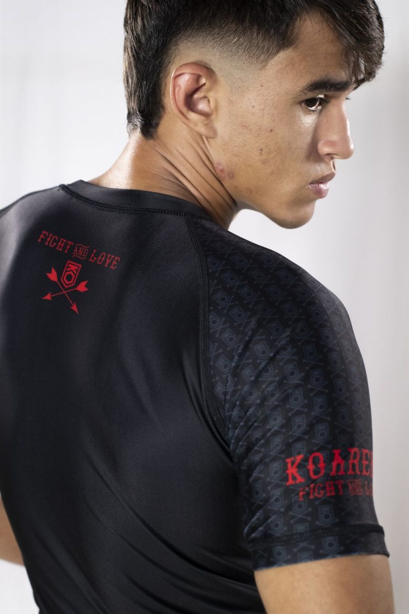 KOARENA Love Fight Rashguard SS Negro - Imagen 3