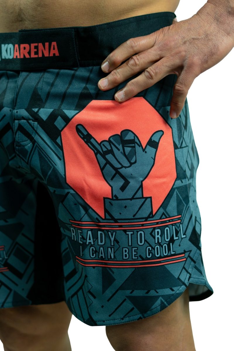 KOARENA Ready To Roll Fight Shorts Gris - Imagen 3