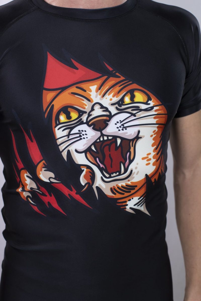 KOARENA Ripper Cat Rashguard SS Negro - Imagen 2