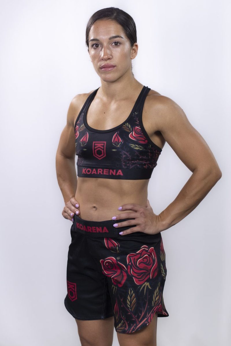 KOARENA Roses Top Woman Negro - Imagen 4