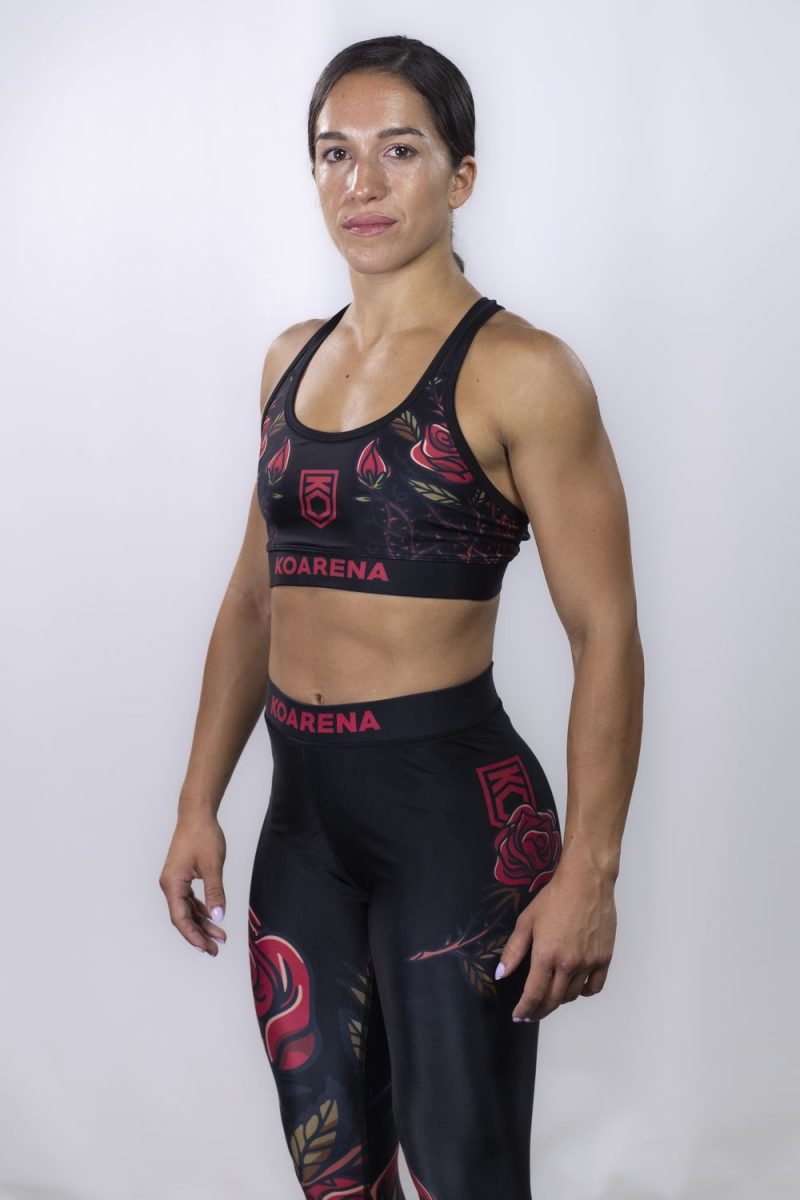 KOARENA Roses Top Woman Negro - Imagen 3