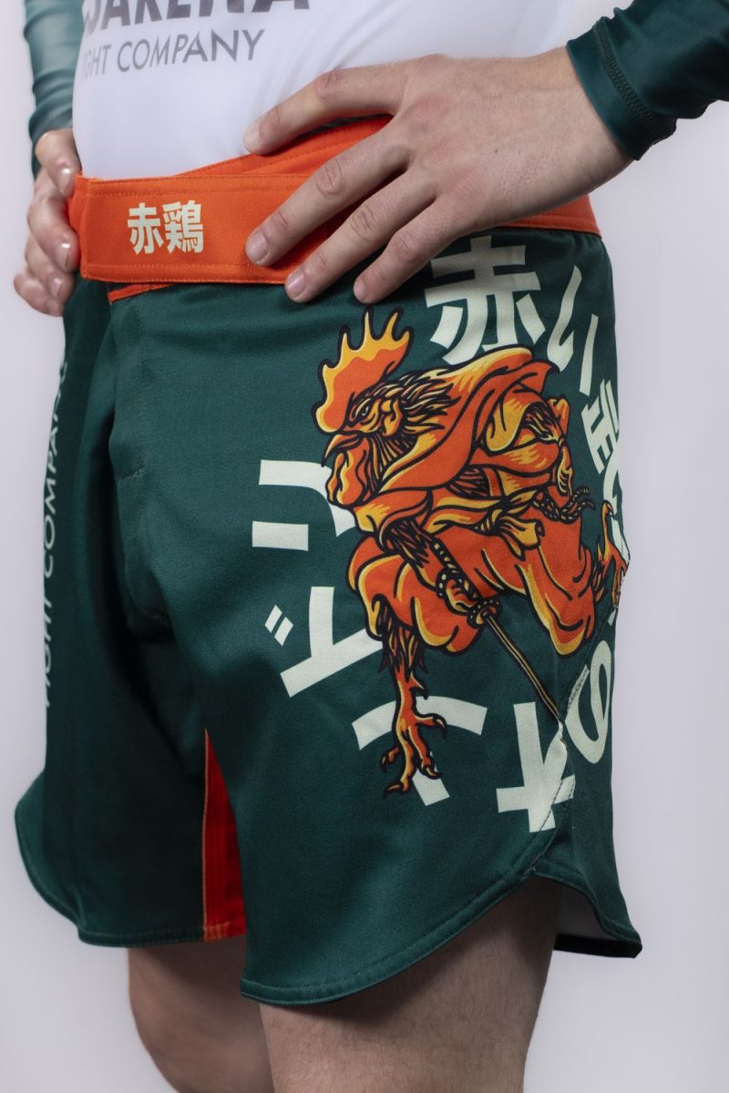 KOARENA Samurai Chicken Fight Short Verde - Imagen 2