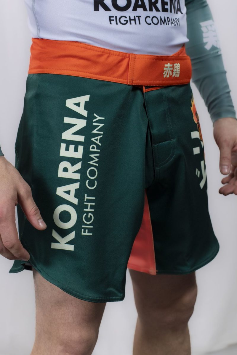 KOARENA Samurai Chicken Fight Short Verde - Imagen 3