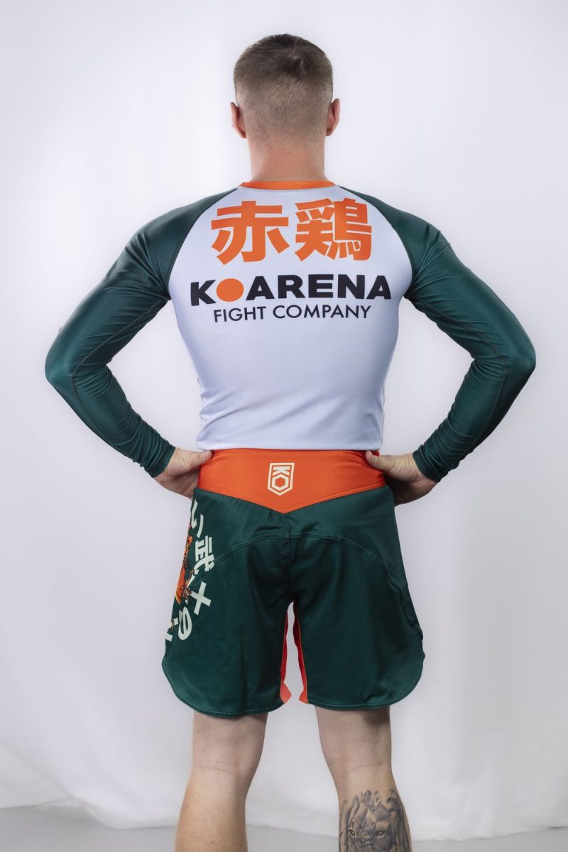 KOARENA Samurai Chicken Fight Short Verde - Imagen 4